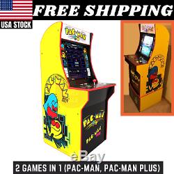 Arcade1up Pac-man Arcade Machine 2 Jeux En 1 Withriser Nouvelle Opération D'opération Sans
