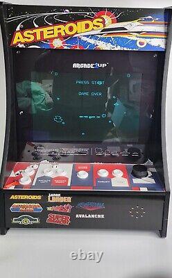 Arcade1up Partycade Tabletop 8 Jeux 1 Arcade LCD Support Mural NIB ASTEROIDS Reconditionné