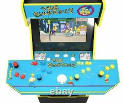 Arcade1up Simpsons Arcade Machine / Cabinet Avec Riser & Light Up Marquee