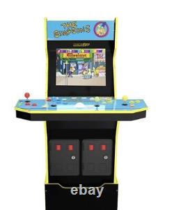 Arcade1up Simpsons Arcade Machine Cabinet Riser & Light Up Marquee Livraison Gratuite