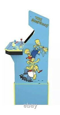Arcade1up Simpsons Arcade Machine W Riser & Light Up Marque Marque Nouveau