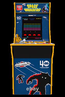 Arcade1up Space Invaders 4ft Vintage Video Arcade 1up Machine Game Room 17 LCD