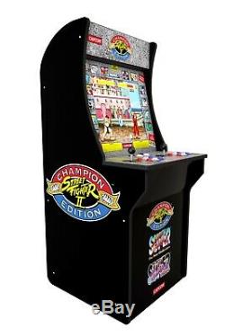 Arcade1up Street Fighter 2 3 Jeux En 1 Arcade Machine D'intérieur Haut En Plein Air 4ft
