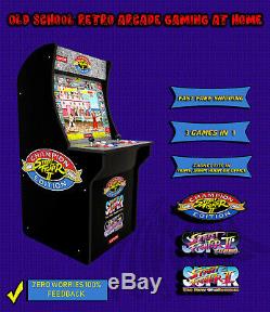 Arcade1up Street Fighter 2 Retro Machine 4ft Tall 3 En 1 Jeux Cabinet Classique