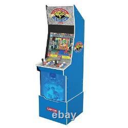 Arcade1up Street Fighter II Big Blue Arcade Machine 12 En 1 Jeux Avec Riser/stool