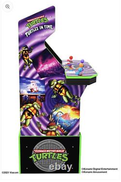 Arcade1up Teenage Mutant Ninja Turtles Arcade Machine W Riser & Stool