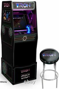 Arcade1up Tron Maison Arcade Machine Avec Blacklight + Tabouret