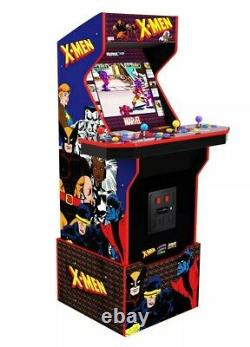 Arcade1up X-men 4 Lecteur Arcade Machine Avec Tabouret & Riser