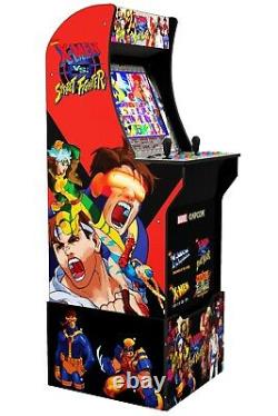 Arcade1up X-men Vs Street Fighter Gaming Cabinet Machine Avec Riser Nouveau