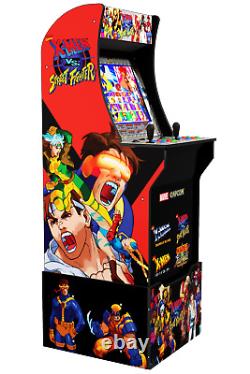 Arcade1up X-men Vs Street Fighter Video Arcade Machine De Jeu Console & Riser Nouveau