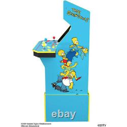 Arcade 1up The Simpsons, 4 Player Arcade Machine Avec Riser Et Tabouret