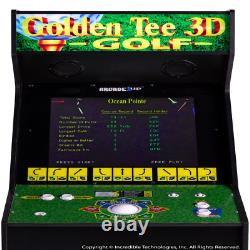 Arcade Machine Golden Tee 3d Edition 8-in-1 19 Pouces Écran Collectible