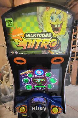 Arcade de course assise Nickelodeon Nicktoons Nitro Racing 27 LCD