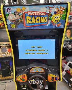 Arcade de course au volant Nickelodejson Nicktoons Racing avec écran LCD de 27 pouces