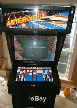 Asteroids Machine De Jeu D'arcade Vidéo Verticale Atari Owl Coin Door Working