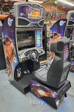 BESOIN DE VITESSE SOUS TERRAIN Jeu vidéo de course en arcade avec siège de conduite et écran LCD de 24 pouces -U1