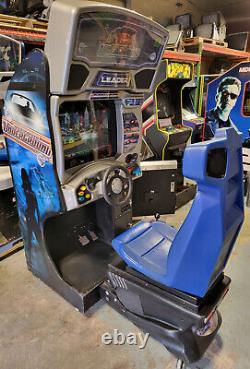 Besoin de Vitesse Carbone - Machine de jeu vidéo de course automobile avec siège arcade et volant - Écran LCD 24 pouces