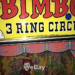 Bimbo 3 Ring Circus Clown Machine À Arcade