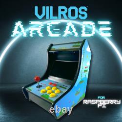 Cabinet d'arcade de table Vilros compatible avec Raspberry Pi avec écran HD de 10 pouces