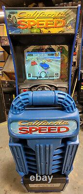 California Speed Car Racing Arcade Driving Video Game Machine Fonctionne Très Bien