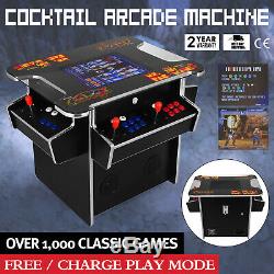 Cocktail Arcade Machine 3 Faces Jeux 1162 Classic Solid 19 Écran Commercial