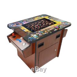 Cocktail Arcade Machine With60 In 1 Jeux Classiques 135lb + Qualité Commerciale
