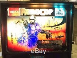 Data East Robocop Pinball Machine 1988 Signé Par Peter Weller! Preuve Vidéo