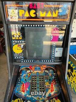 Dédié 1982 Bally Midway Baby Pac-man Vidéo Arcade/pinball Machine Hybride