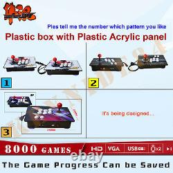 Dernières Pandora's Box 3d 8000 Jeux Séparable Arcade Console Machine Double Stick
