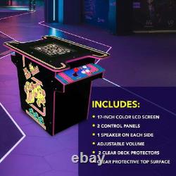 Édition tête-à-tête de la machine de jeu d'arcade de table Ms. Pac-Man en série noire