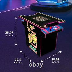 Édition tête-à-tête de la machine de jeu d'arcade de table Ms. Pac-Man en série noire