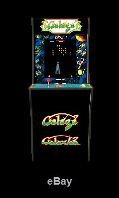 Galaga / Galaxian Arcade 1up Machine 4ft Gameroom Marque Nouveau Prêt À L'expédition