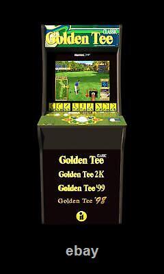 Golden Tee Golf Standing Arcade Machine De Jeu Avec Riser 4 Ft Tall Nouveau