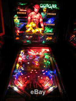 Gorgar Arcade Pinball Machine Par Williams 1979 (led Sur Mesure)