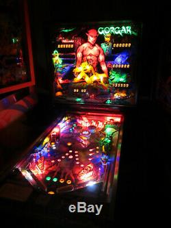 Gorgar Arcade Pinball Machine Par Williams 1979 (led Sur Mesure)