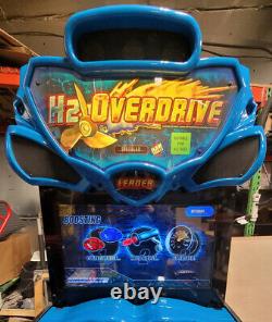 H2o Overdrive Boat Racing Arcade Driving Video Game Machine Fonctionne Très Bien! 32 LCD