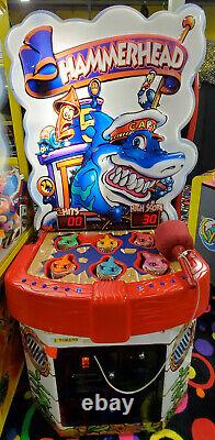 Ice Hammerhead Wacky Sharks Arcade Game Redemption Machine! Whack A Mole