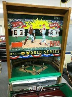 Jeu D'arcade De Baseball Vintage Williams 62 World Series Personnalisé Entièrement Restauré