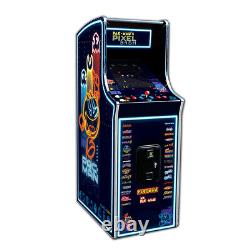 Jeu d'arcade vertical Pac Man Pixel Bash Neon