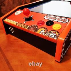 Joue à 60 jeux sur la machine d'arcade Donkey Kong Tabletop Cocktail avec un écran de 19 pouces.