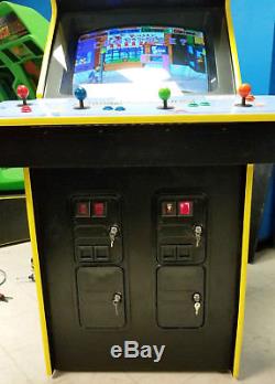 La Machine De Jeu Vidéo Pleine Grandeur Simpsons Arcade! 4 Joueurs! Fonctionne Très Bien