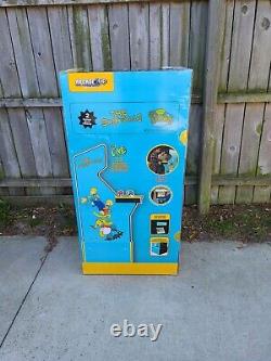 La Simpsons Arcade 1up 4 Player Arcade Machine Avec Riser Pickup Seulement Nouveau