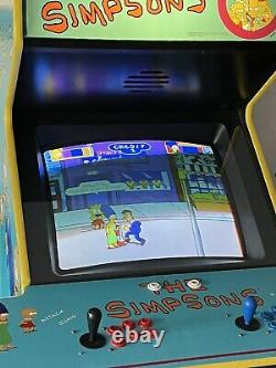 Les Simpsons Arcade Game Machine Avec Tmnt X-men Donkey Kong Mme Pacman L@@k