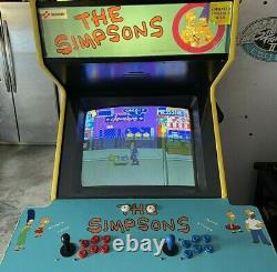 Les Simpsons Arcade Game Machine Avec Tmnt X-men Donkey Kong Mme Pacman L@@k