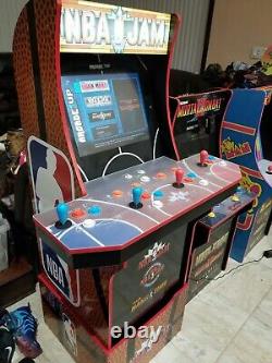Lot De 4 Arcade1up Machines, Mme Pac-man, Mortal Kombat, Nba Jam, Ninja Turtles