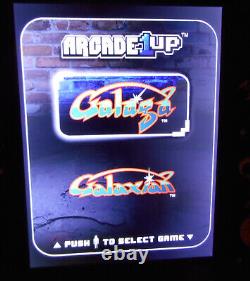 Machine CounterCade Galaga et Galaxian Arcade1up rares en noir, fonctionne parfaitement.
