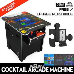 Machine D'arcade De Cocktail Avec Le Verre Trempé De Console De Jeux Classique 60 Chaud