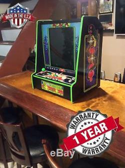 Machine D'arcade Supérieure De Barre De Mille-pattes 60 Dans 1 Jeux Des Boutons Classiques Led Avec La Boule De Commande