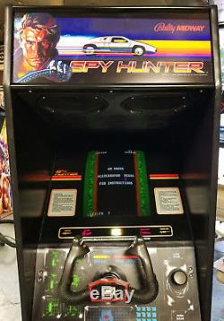 Machine De Jeu D'arcade Classique D'armoire De Spy Hunter! Beaucoup De Nouvelles Pièces! Travaux