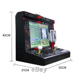 Machine De Jeu D'arcade De Caisse En Métal De 2 Joueurs Avec 10 Pouces LCD 1388 Dans 1 Panneau De Jeux